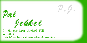 pal jekkel business card